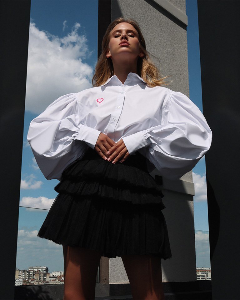 Give me a break Puff sleeve shirt