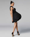 Little Black Puff Dress